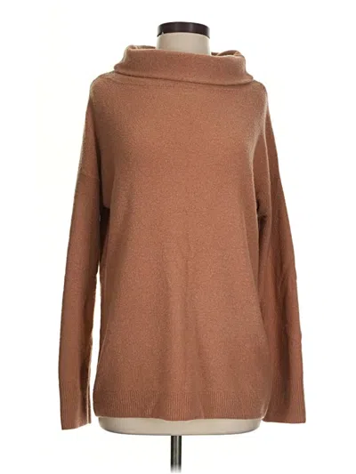 Pre-owned Lark & Ro Turtleneck Sweater In Brown