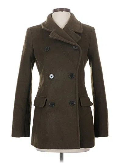 Pre-owned Lark & Ro Wool Coat In Brown