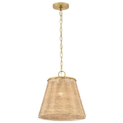 Lark Brynn Medium Coastal Rattan Chain-hung Pendant Light In Other