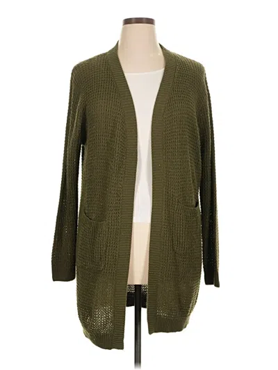 Pre-owned Lark + Grey Cardigan Sweater In Green
