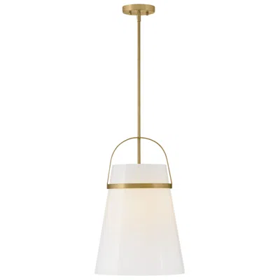 Lark Hinkley Tori 14" Wide Lacquered Brass Bell Pendant Light