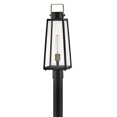 Lark Hugh Post Mount Lantern In Black