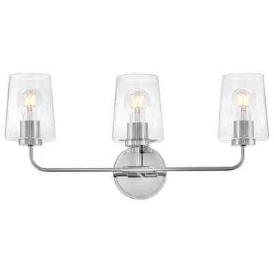 Lark Kline Medium Three Light Vanity 23.75" Clear Chrome