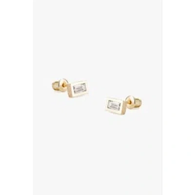Lark London Tutti & Co Flare Stud Earrings In Gold