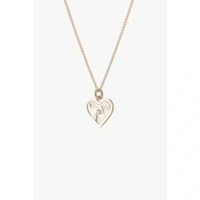 Lark London Tutti & Co Loyalty Heart Necklace In Gold