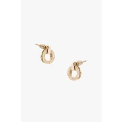 Lark London Tutti & Co Palm Earrings In Gold