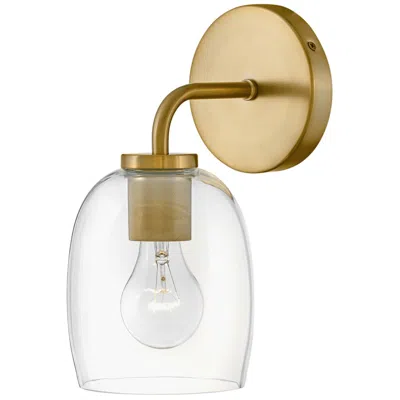 Lark Percy Medium Single Light Vanity 11" Lacquered Brass