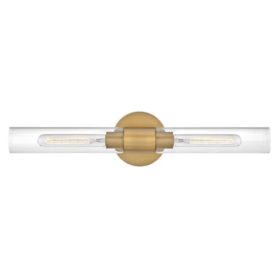Lark Shea 24" Wide Lacquered Brass 2-light Vanity Bath Light