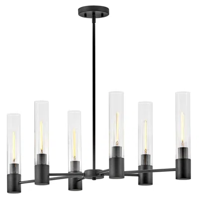 Lark Shea Interior Small Linear Chandelier 34" Black