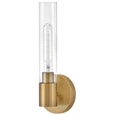 Lark Shea Medium Single Light Vanity 14.75" Lacquered Brass