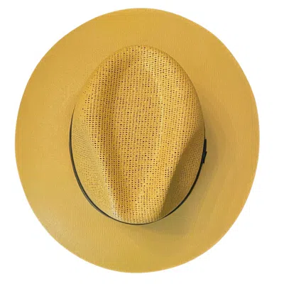 Larkin Lane Women's Neutrals Hand-painted Hat From Mexico - Caramel In Gold
