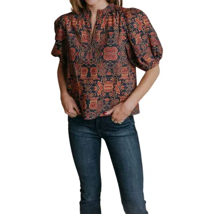 Laroque Alix Blouse In Mosaic In Multi