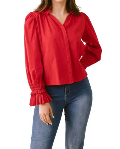 Laroque Annie Top In Lipstick In Multi