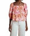Laroque Bella Cotton Poplin Blouse In Pink In Multi