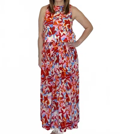 Laroque Brady Midi Skirt In Caribbean Bloom In Multi