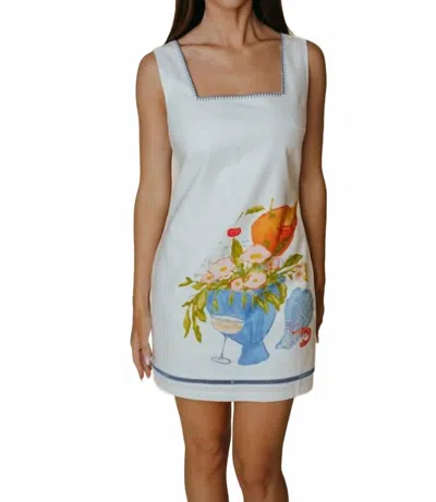 Laroque Brooklyn Mini Dress In La Mer In Blue