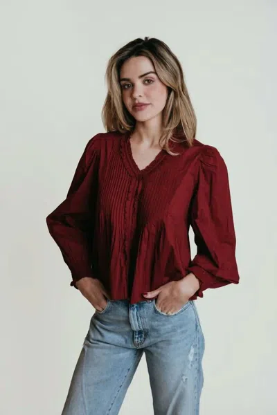 Laroque Cameron Top In Maroon In Multi