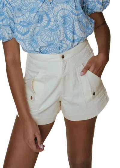 Laroque Cypress Cotton Shorts In Ivory In White