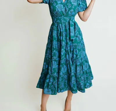 Laroque Daphne Dress In Road To Hana In Blue