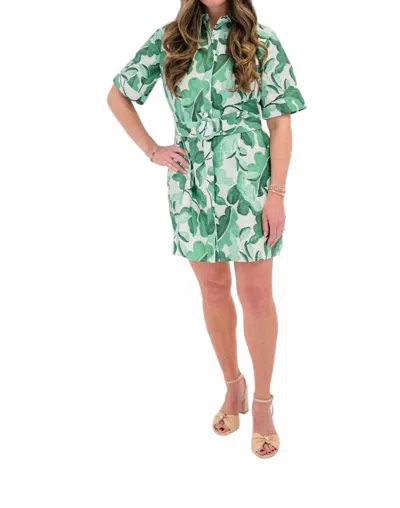 Laroque Demi Dress In Leaflet In Green