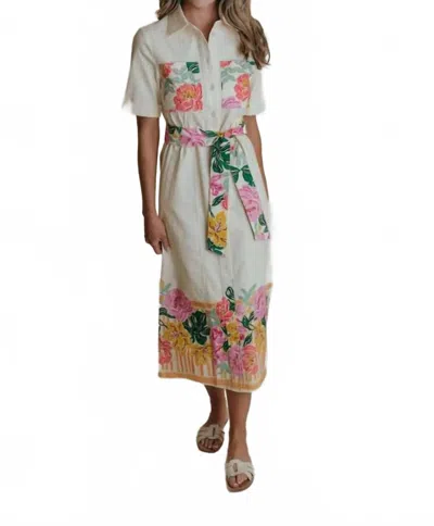 Laroque Ellie Dress In Boardwalk In White
