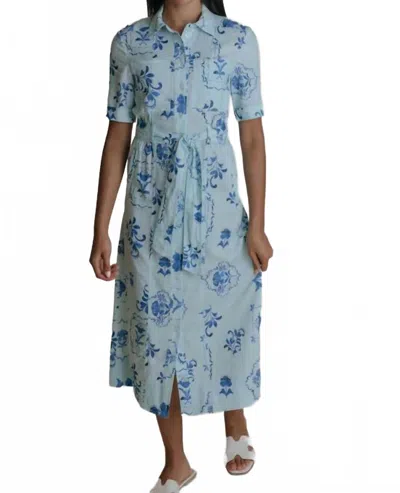 Laroque Ellie Midi Dress In Blue