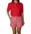 Laroque Fallon Top In Red In Red