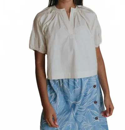 Laroque Henley Top In Bone In White