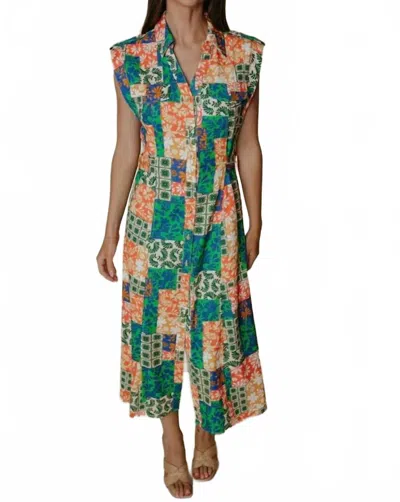 Laroque Hillary Midi Dress In Picnic In Multi