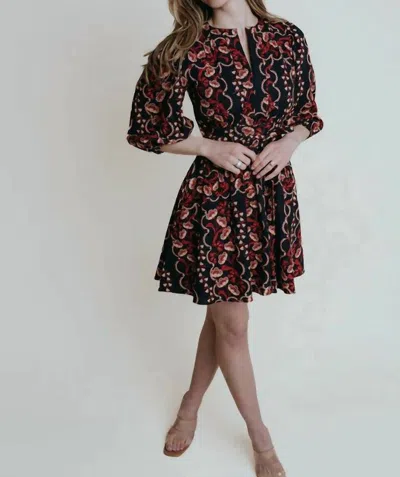 Laroque Ian Dress In Orchard In Black