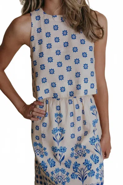 Laroque Ireland Sleeveless Top In Amalfi In Multi