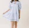 Laroque Jordan Dress In Powder Blue In Blue