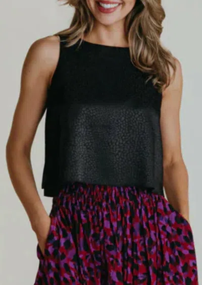 Laroque June Sleeveless Top In Black