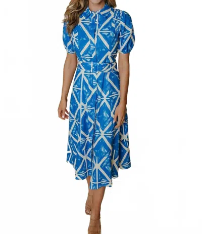 Laroque Lainey Midi Dress In Blue