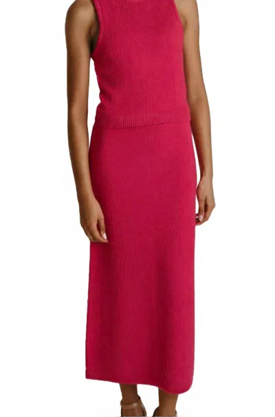 Laroque Layne Skirt In Lipstick In Pink