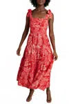 Laroque Lily Cabana Midi Dress In Pink In Pink
