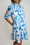 Laroque Lola Dress In Sea Pebble In Multi