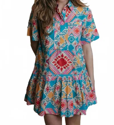 Laroque Lola Mini Dress In Del Sol In Multi