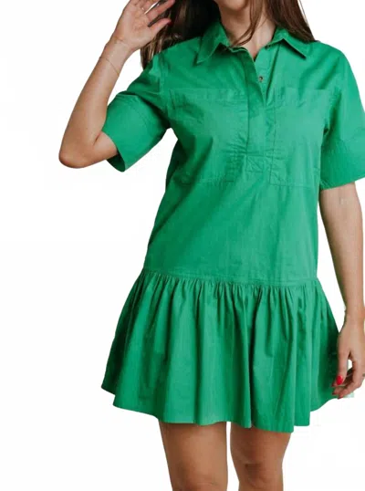 Laroque Lola Mini Dress In Green