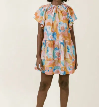 Laroque Margo Paint Pallet Dress In Multi