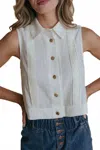 Laroque Micah Top In Ivory In Multi