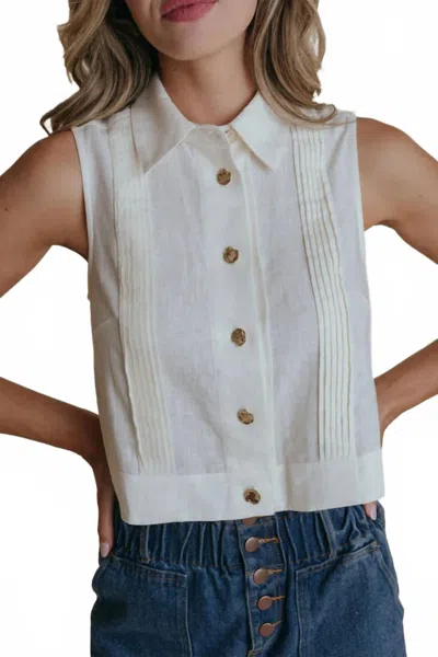 Laroque Micah Top In Ivory In Multi