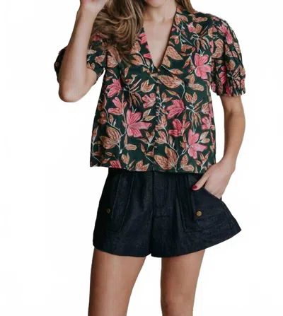 Laroque Nadia Top In Lily In Black