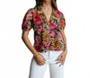 Laroque Nadia Blouse In St Pierre In Animal Print