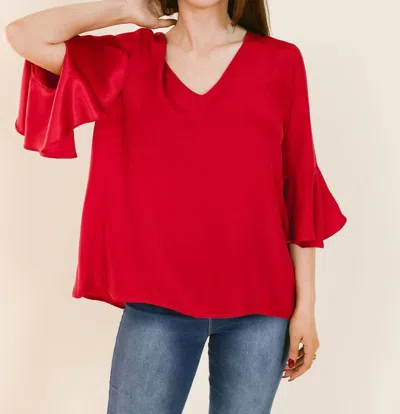 Laroque Park Top In Scarlet In Red