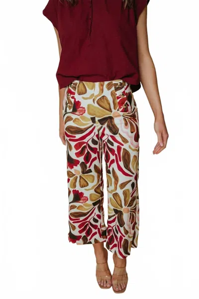 Laroque Pearl Pants In Fall Pallet In Brown