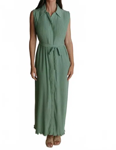 Laroque Pierce Maxi Dress In Sage In Multi