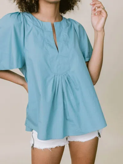 Laroque Polly Top In Aqua In Blue