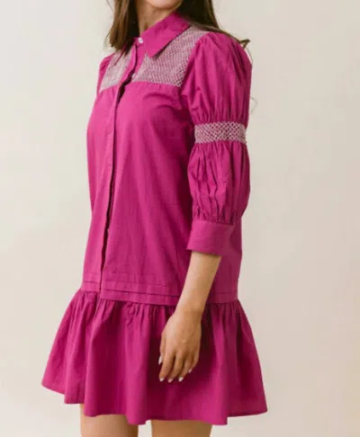 Laroque Scout Dress In Purple