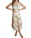 Laroque Sophia Midi Dress In White In White